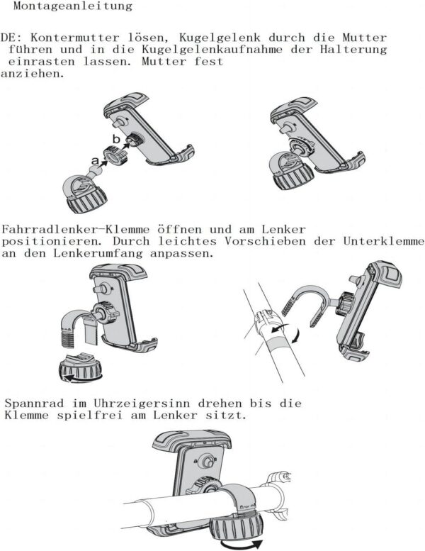 LISEN Mobile Phone Holder Bicycle Handlebar