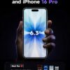 615497r9cWL._AC_SL1500.jpg LISEN 2 Pack for iPhone 17 / iPhone 16 Pro Screen Protector