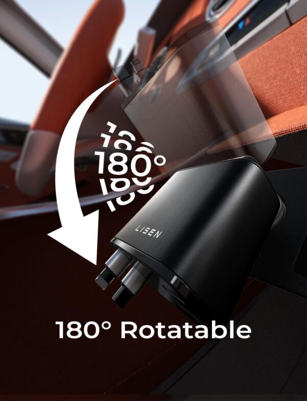 LISEN Retractable Car Charger for iPhone 17
