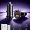 Lisen 2-Pack USB C Car Charger