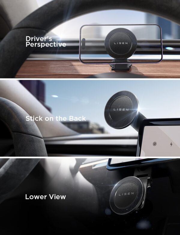 61_2ALwCxoL._AC_SL1500.jpg Lisen Tesla MagSafe Phone Mount Holder