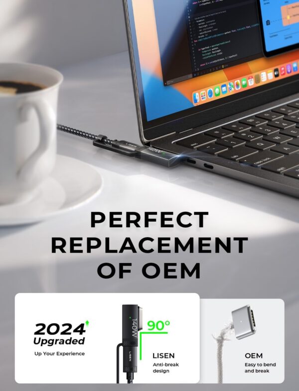 LISEN 140W USB-C to Magnetic 3 Cable