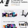 Lisen 2 Clamps Tablet Phone Stand for Desk