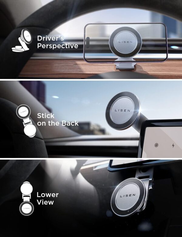 61hJuRyy_yL._AC_SL1500.jpg Lisen Tesla MagSafe Phone Mount Holder