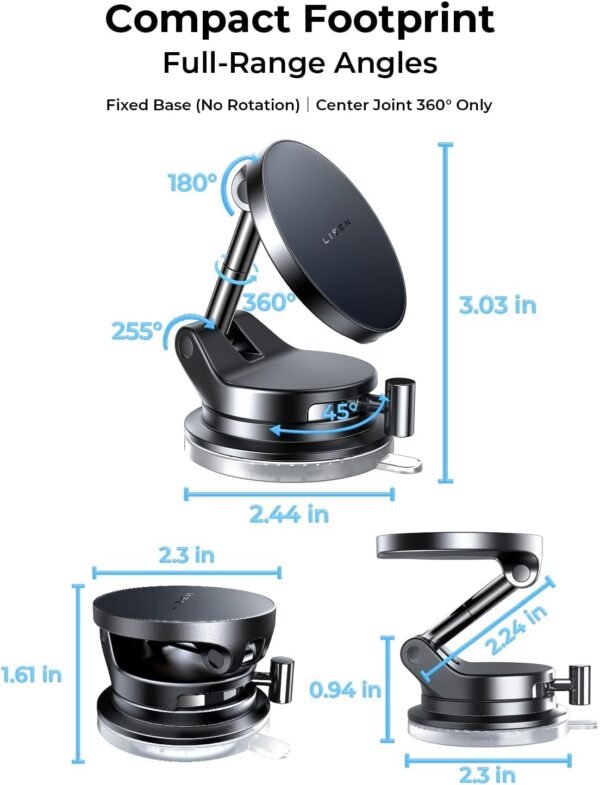 LISEN 15W Magsafe Car Mount Charger