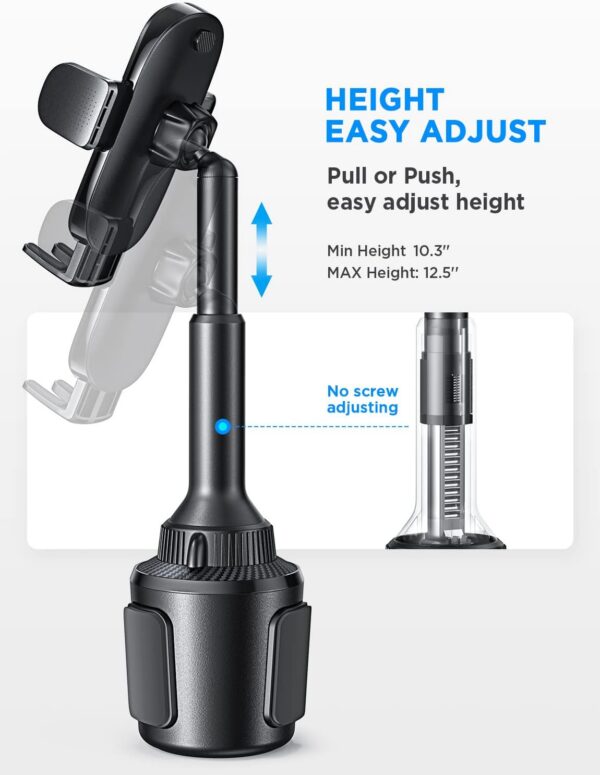 61hY_KBXg8L._AC_SL1500.jpg Lisen Cup Holder Phone Mount for Car