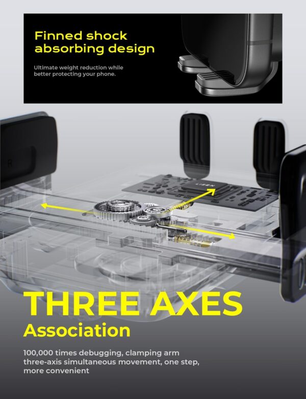 LISEN Wireless Car Charger 15W Fast Charging Air Vent Phone Mount