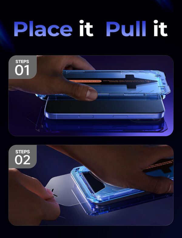 LISEN 2 Pack for iPhone 16/15 and iPhone 14 Pro Screen Protector