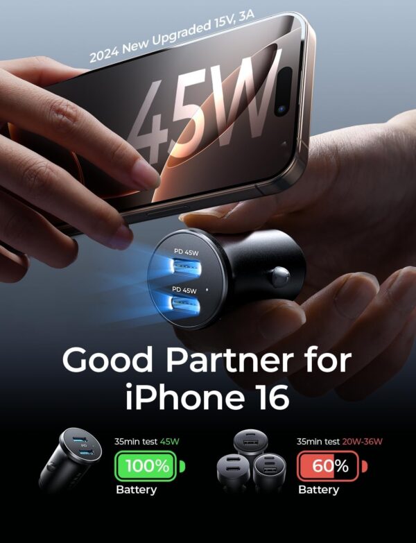 61yQkQm-UgL._AC_SL1500.jpg LISEN 90W USB C Cigarette Lighter