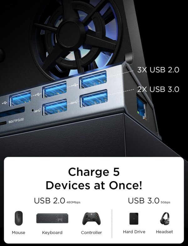 711yCcZyvEL._AC_SL1500.jpg Lisen 13-in-1 Steam Deck Dock with Dual Cooling Fan