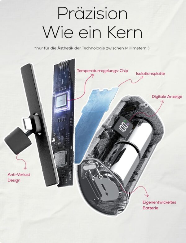 LISEN Mini Cargador Portátil para iPhone