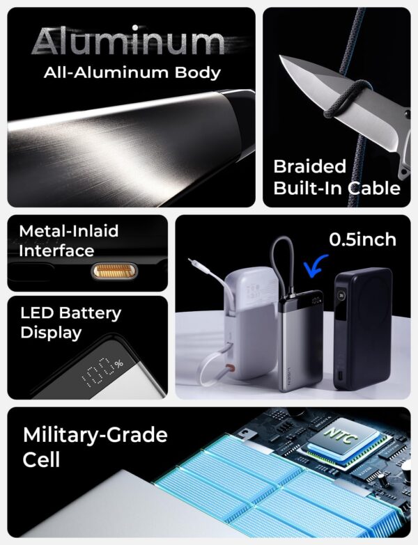 7153gJu8dxL._AC_SL1500.jpg LISEN 0.5" Ultra Slim Power Bank 10000mAh