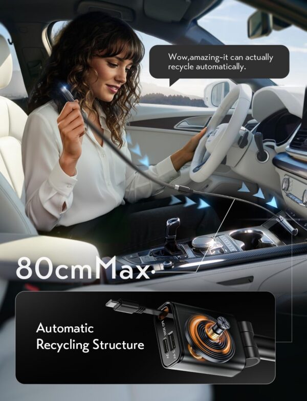 715OJno03bL._AC_SL1500.jpg LISEN Retractable Car Charger USB C