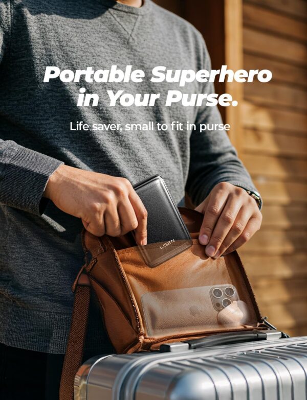 LISEN Qi2 Fast Charging Portable MagSafe Power Bank