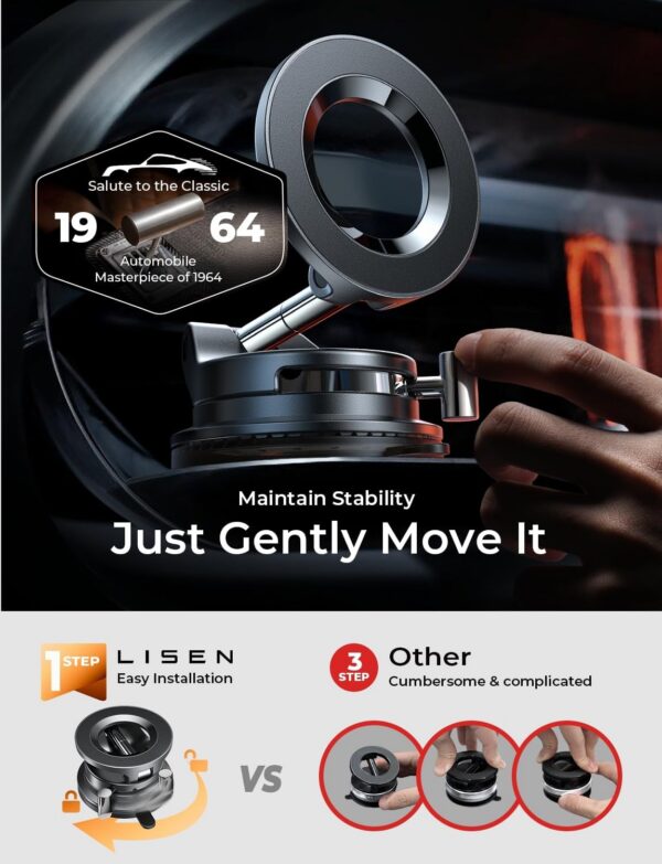 LISEN Vacuum for MagSafe Car Mount