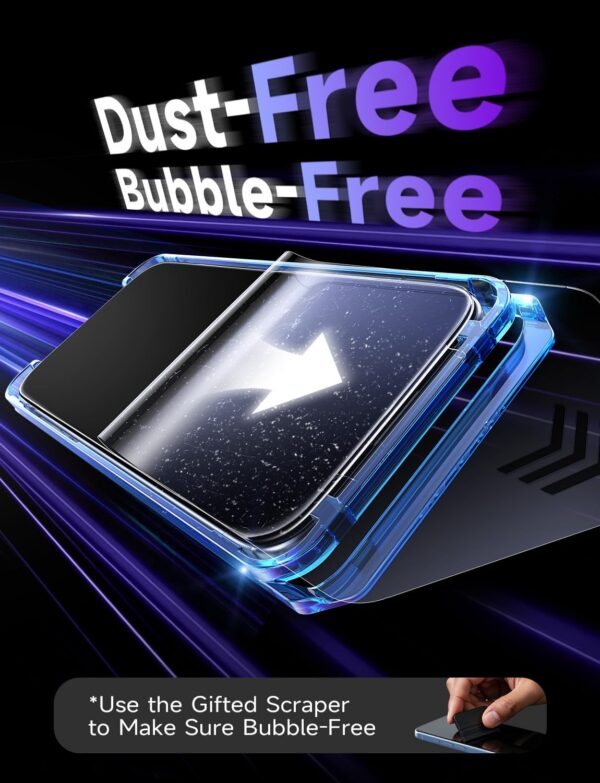 718v5u0mxrL._AC_SL1500.jpg LISEN 2 Pack for iPhone 17 / iPhone 16 Pro Screen Protector