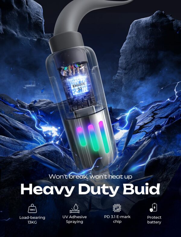 LISEN iPhone 17 240W 4-in-1 USB-C Cable [6.6FT]