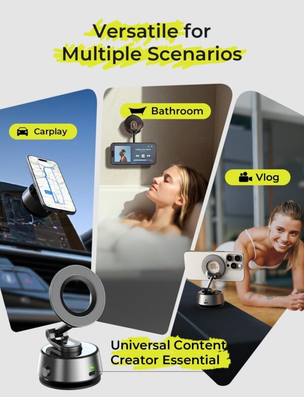 LISEN 360 Adjustable Vacuum Magnetic Phone Holder