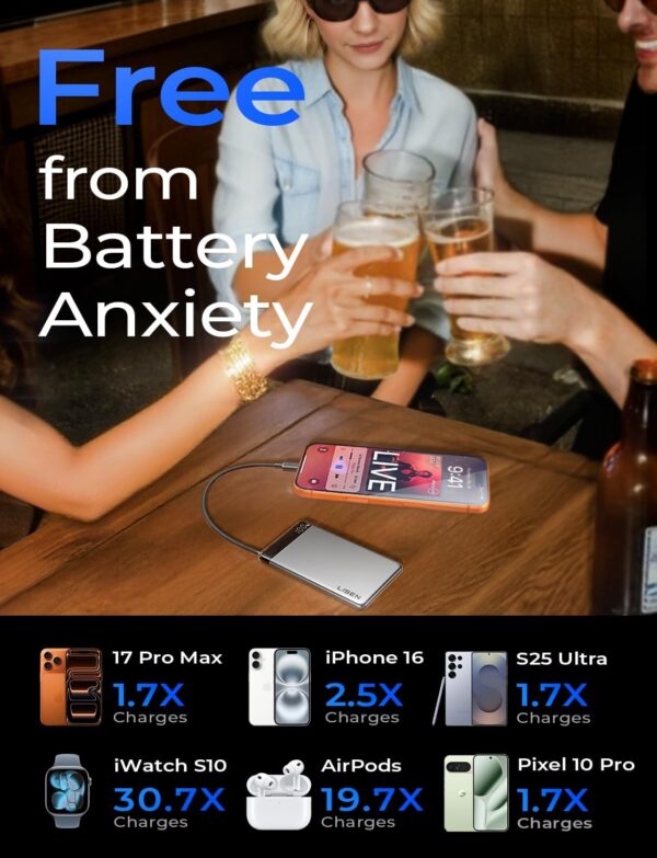 71CYpR0sabL._AC_SL1500.jpg LISEN 0.5" Ultra Slim Power Bank 10000mAh