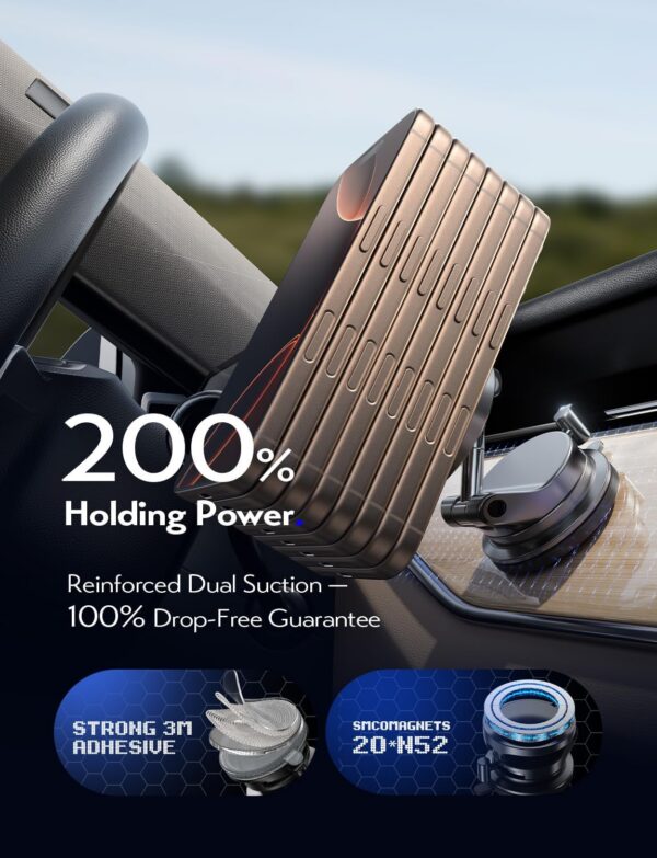 LISEN 15W Magsafe Car Mount Charger