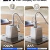 Lisen 30W USB C to Lightning Cable 2-Pack