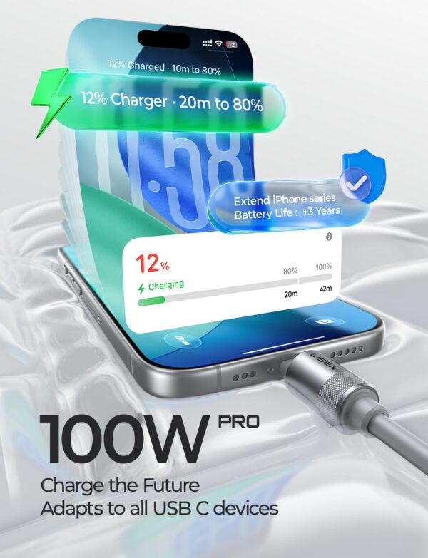 71H_WVDQl4L._SL1500.jpg LISEN 10FT USB C Cable