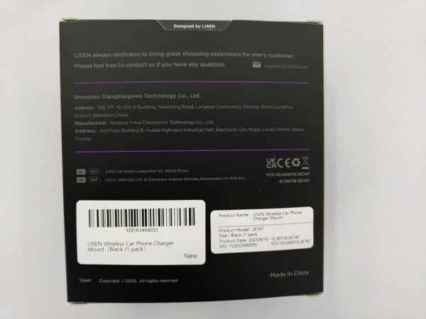 71LrQfe8_hL._AC_SL1500_7153c7de-0a7d-4771-a9b4-f3c4dfa42c33.jpg LISEN for MagSafe Car Mount Charger【15W】