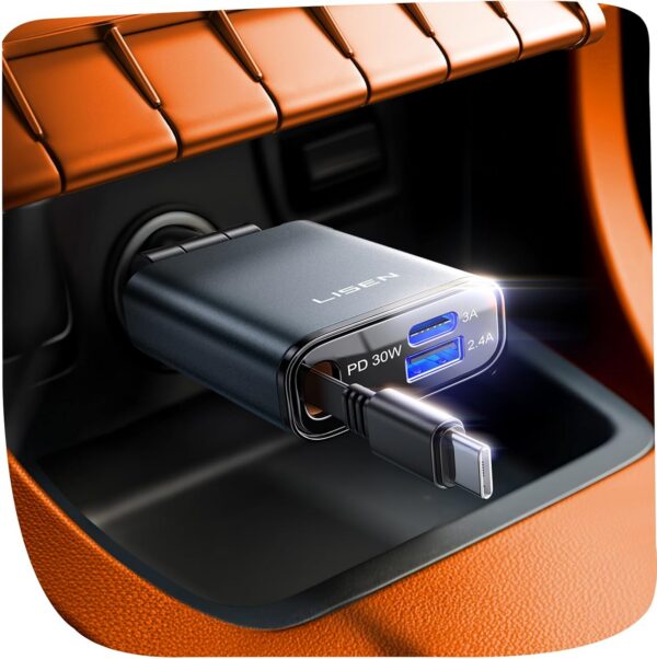 71MyU-sHAQL._AC_SL1500.jpg LISEN Retractable Car Charger USB C