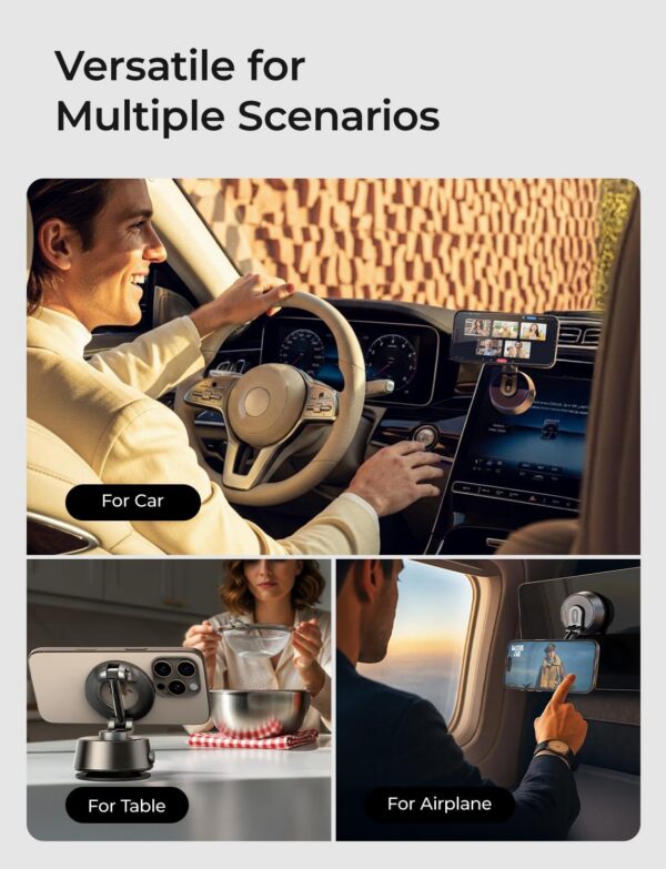 LISEN 360 Adjustable Vacuum Magnetic Phone Holder