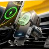 LISEN Wireless Car Charger 15W Fast Charging Air Vent Phone Mount
