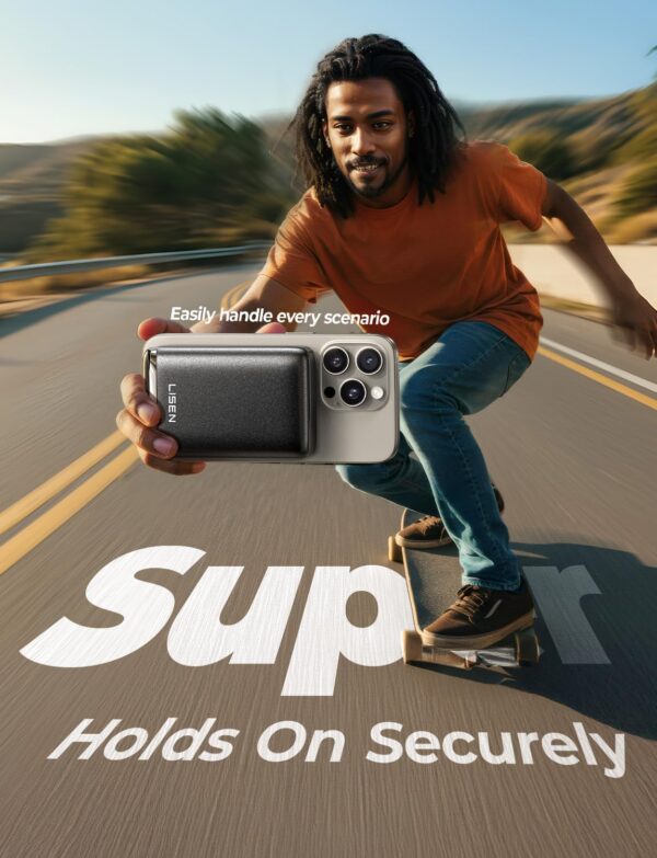 LISEN Qi2 Fast Charging Portable MagSafe Power Bank