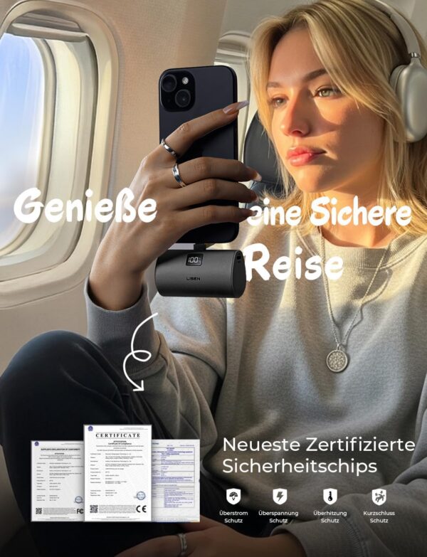 LISEN Mini Cargador Portátil para iPhone