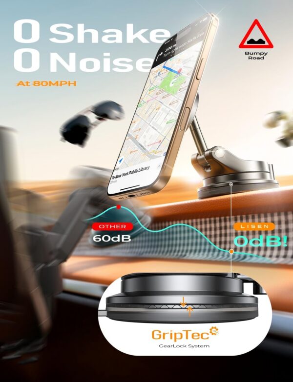 LISEN Vacuum for MagSafe Car Mount