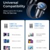 71ei8u0xeLL._AC_SL1500.jpg Lisen Dual USB C Car Charger with Cable