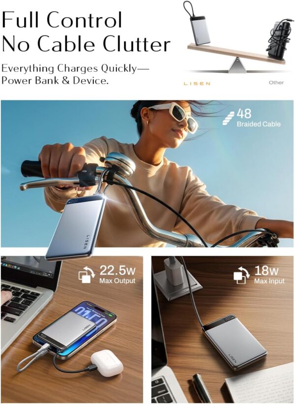 71ih1J-2rIL._AC_SL1500.jpg LISEN for iPhone 17 Portable Charger