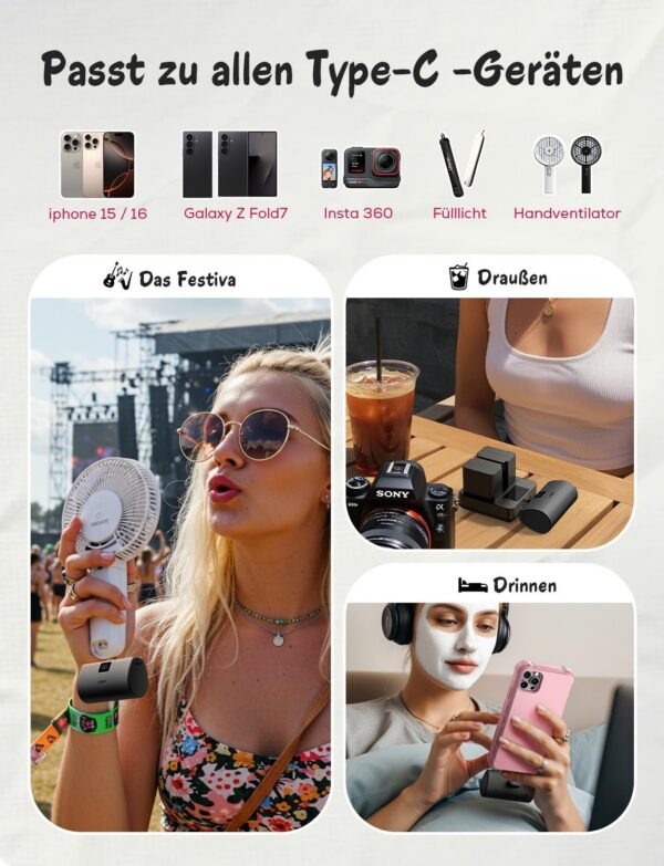 LISEN Mini Cargador Portátil para iPhone