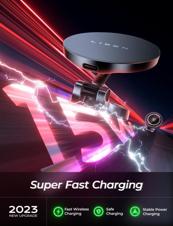 71jPAZY1pSL._AC_SL1500.jpg Lisen Magsafe Mount Charger for Car Dashboard