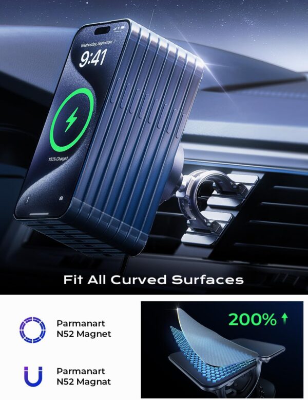 LISEN for Qi2 15W MagSafe Car Mount Charger