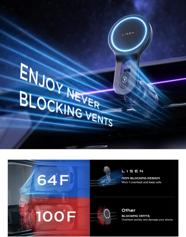 Lisen MagSafe Car Mount Charger