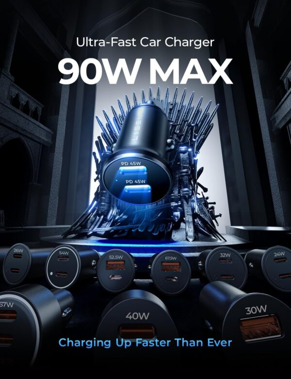 71qdMUr83YL._AC_SL1500.jpg LISEN 90W USB C Cigarette Lighter