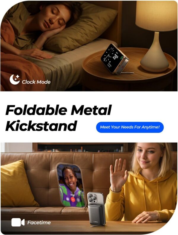 LISEN Qi2 Fast Charging Portable MagSafe Power Bank