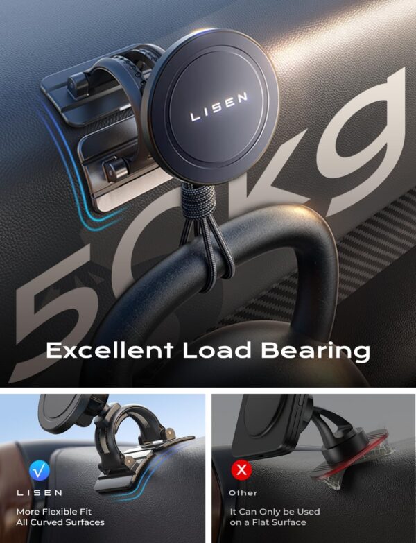 71wbhHqHauL._AC_SL1500.jpg LISEN for MagSafe Car Mount Charger【15W】