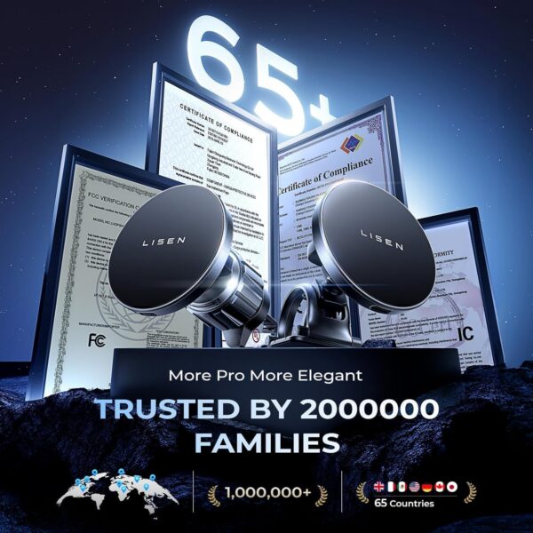 71zu3iD5JNL._AC_SL1500.jpg LISEN for MagSafe Car Mount Charger【15W】