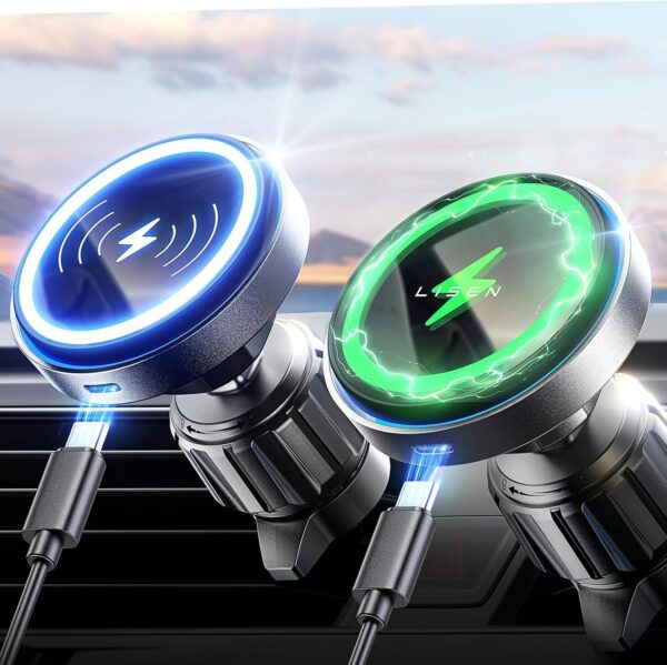 81Caj4FqmfL._AC_SL1500.jpg LISEN 15W für Magsafe Handyhalterung Auto mit Ladefunktion