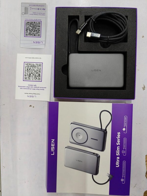 81Q0P_WwkAL._AC_SL1500.jpg LISEN 0.5'' Ultra Slim MagSafe Power Bank for iPhone and Apple Watch