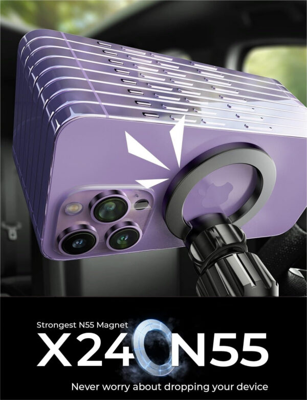 LISEN for MagSafe Car Mount [95% Increase Magnetism] Magnetic Phone Holders for Your Car,Car Accessories for Men Women Truck 360 Dashboard Vent Phone Mount for Garmin GPS Fit iPhone 16 15 14 13 12