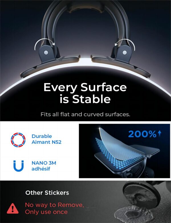 LISEN for MagSafe Car Mount [95% Increase Magnetism] Magnetic Phone Holders for Your Car,Car Accessories for Men Women Truck 360 Dashboard Vent Phone Mount for Garmin GPS Fit iPhone 16 15 14 13 12